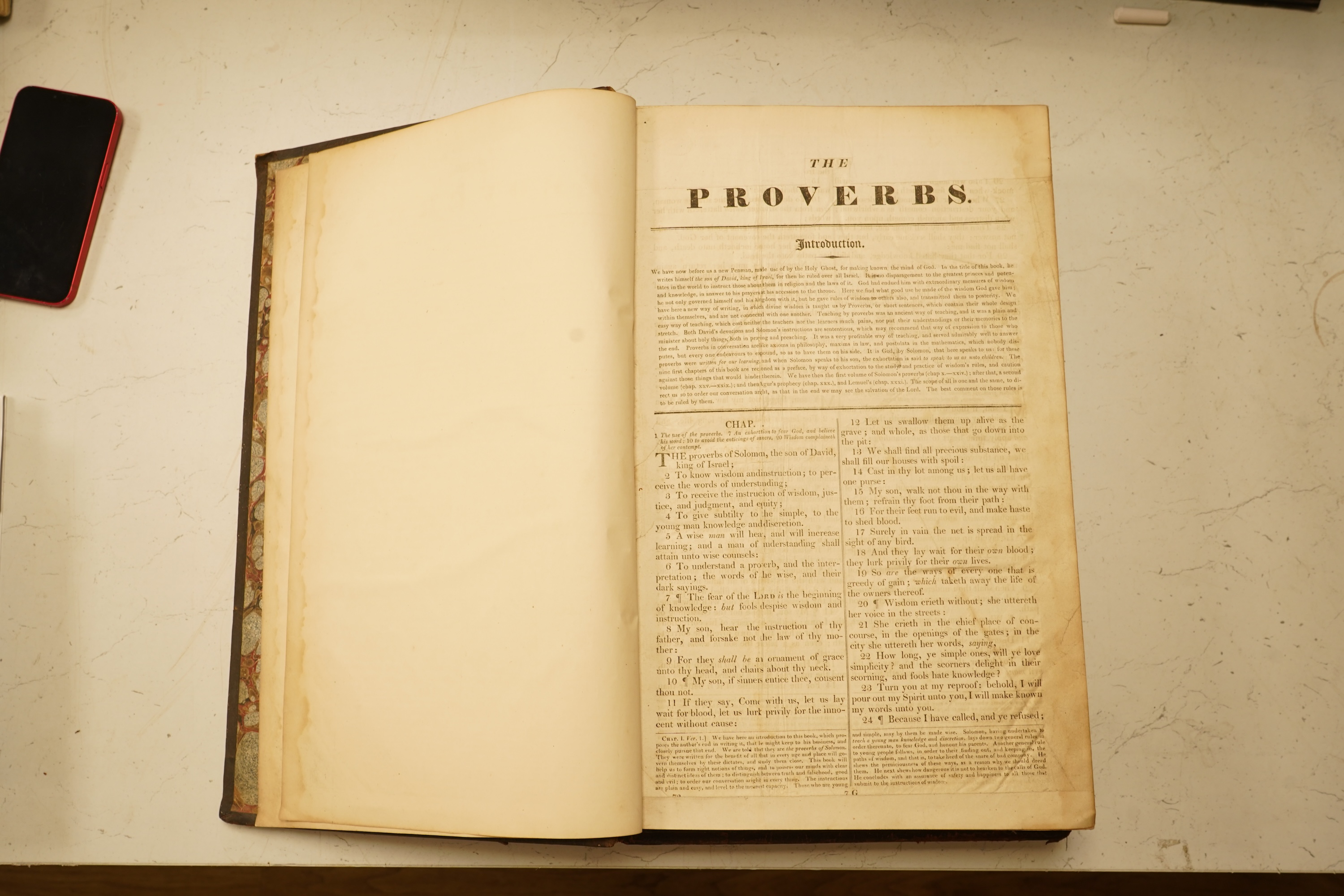 [Bible] The Evangelical Family Bible ... with the Apocrypha at large, illustrated and explained with valuable notes and annotations ... (edited) by the Rev. Joseph Knight ... 2 vols. general printed title, pictorial engr